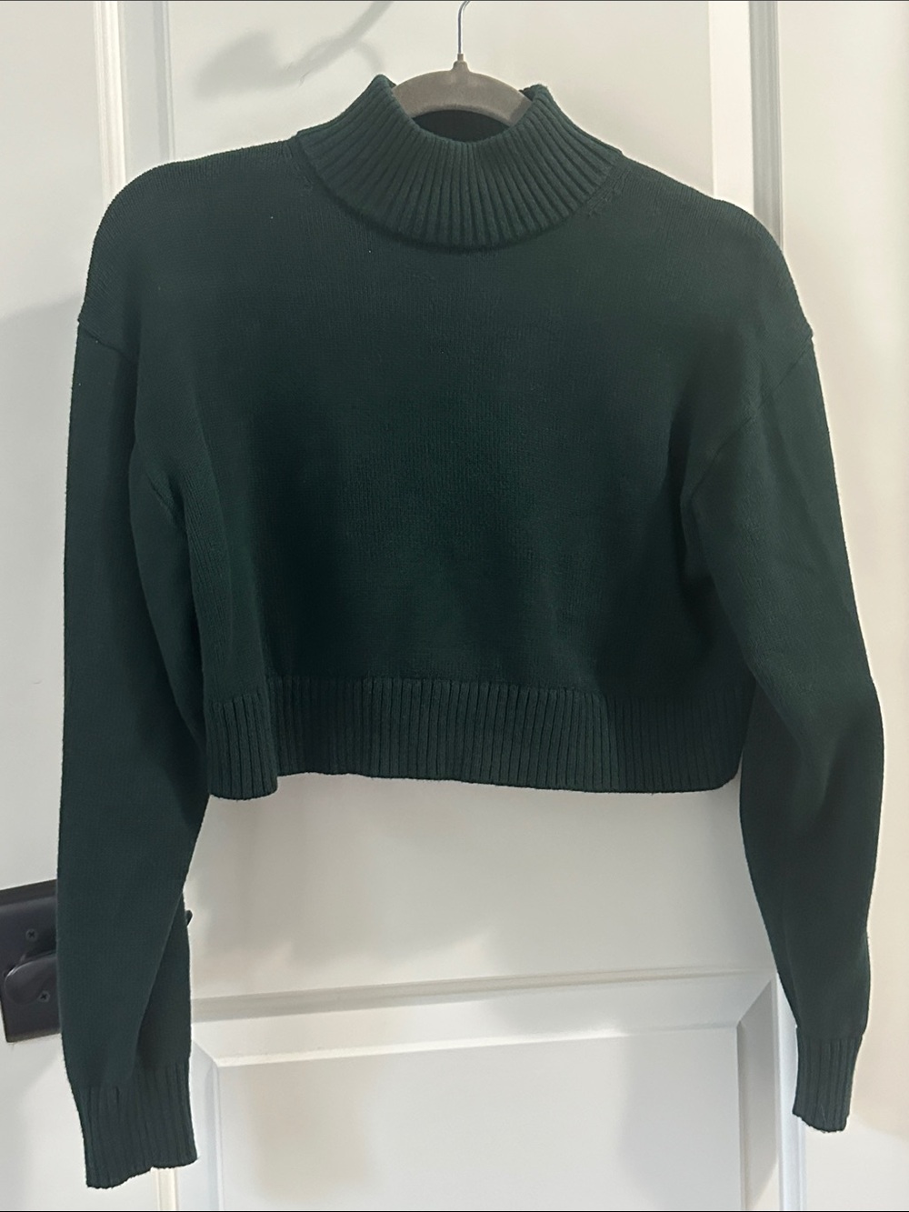 Aritzia Sunday Best Forest Green Ribbed Turtleneck Sweater